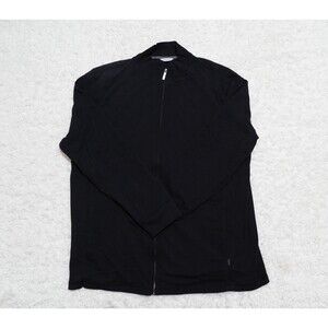 Calvin Klein Black Full Zip No Hoodie Long Sleeves Men's Size XL